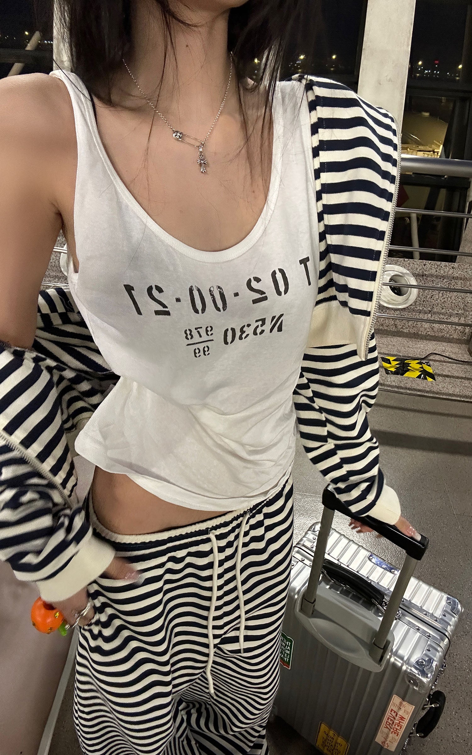 WARDEN EDGE Printed Slim Fit Tank Top