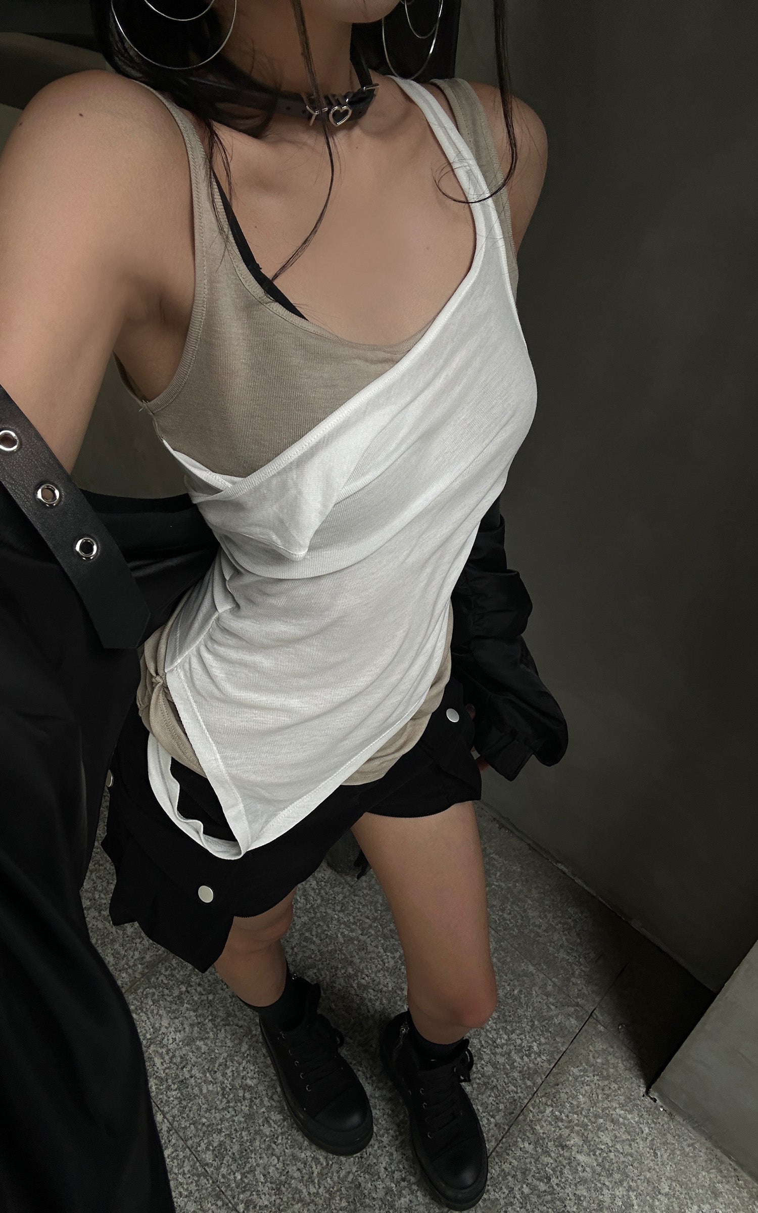 <tc>WARDEN EDGE</tc> Canotta a strati effetto doppio pezzo