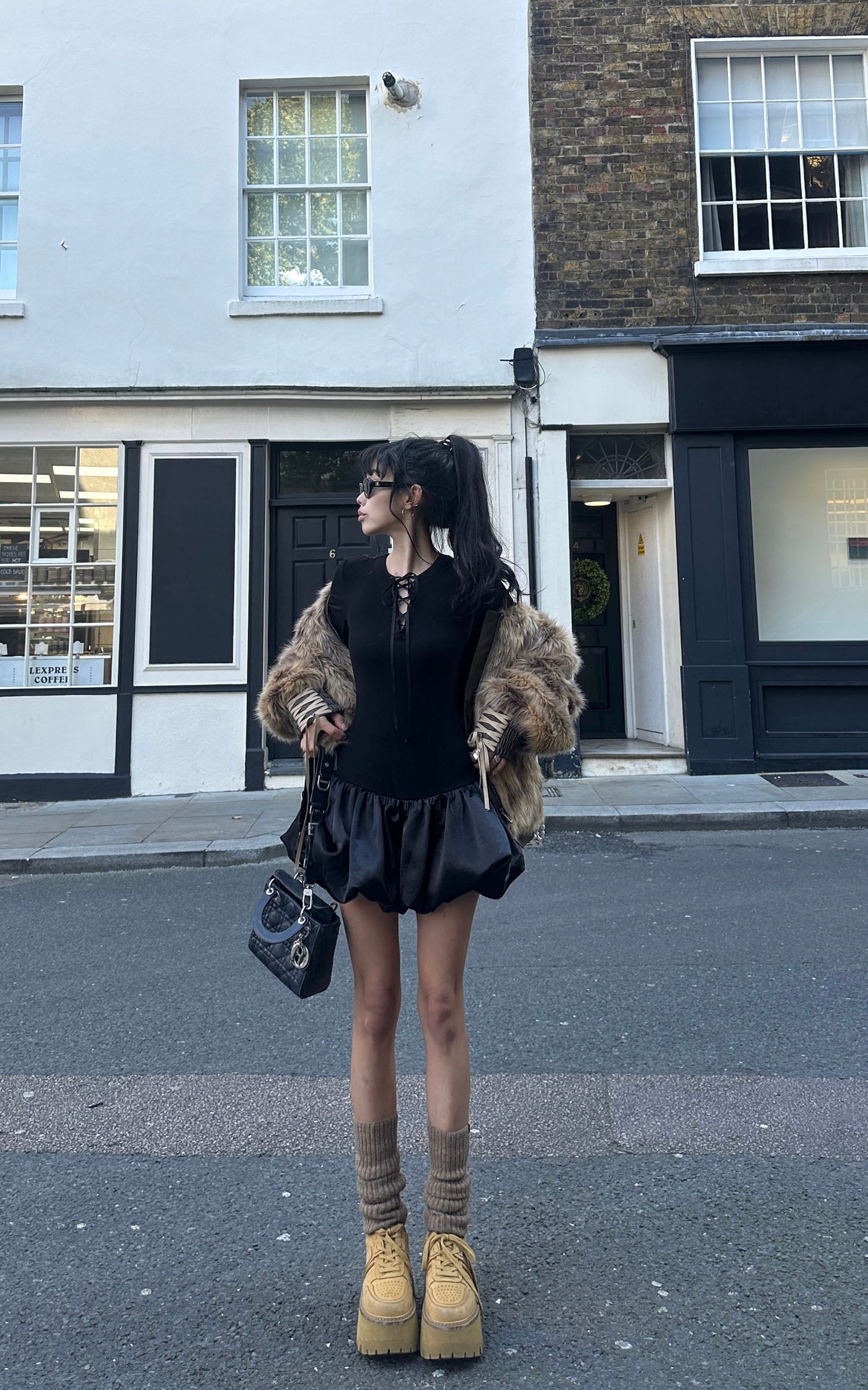 WARDEN EDGE Puff Hem Dress