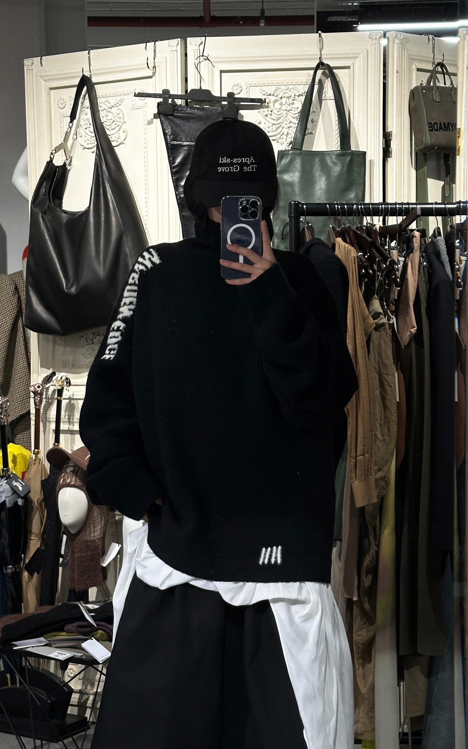 <tc>WARDEN EDGE</tc> Pull à col montant avec logo brodé