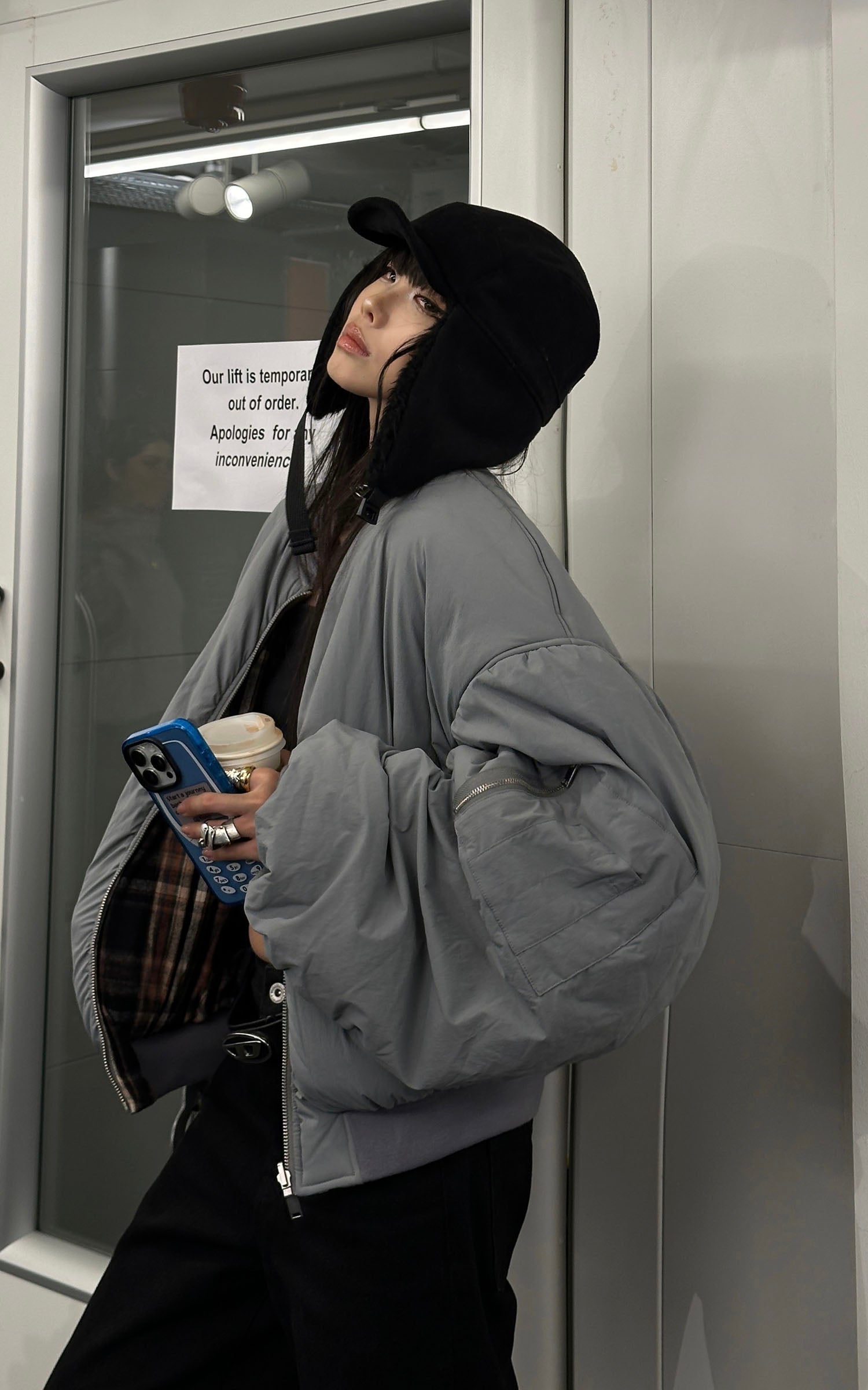 <tc>WARDEN EDGE</tc> Giacca imbottita reversibile a quadri e tinta unita