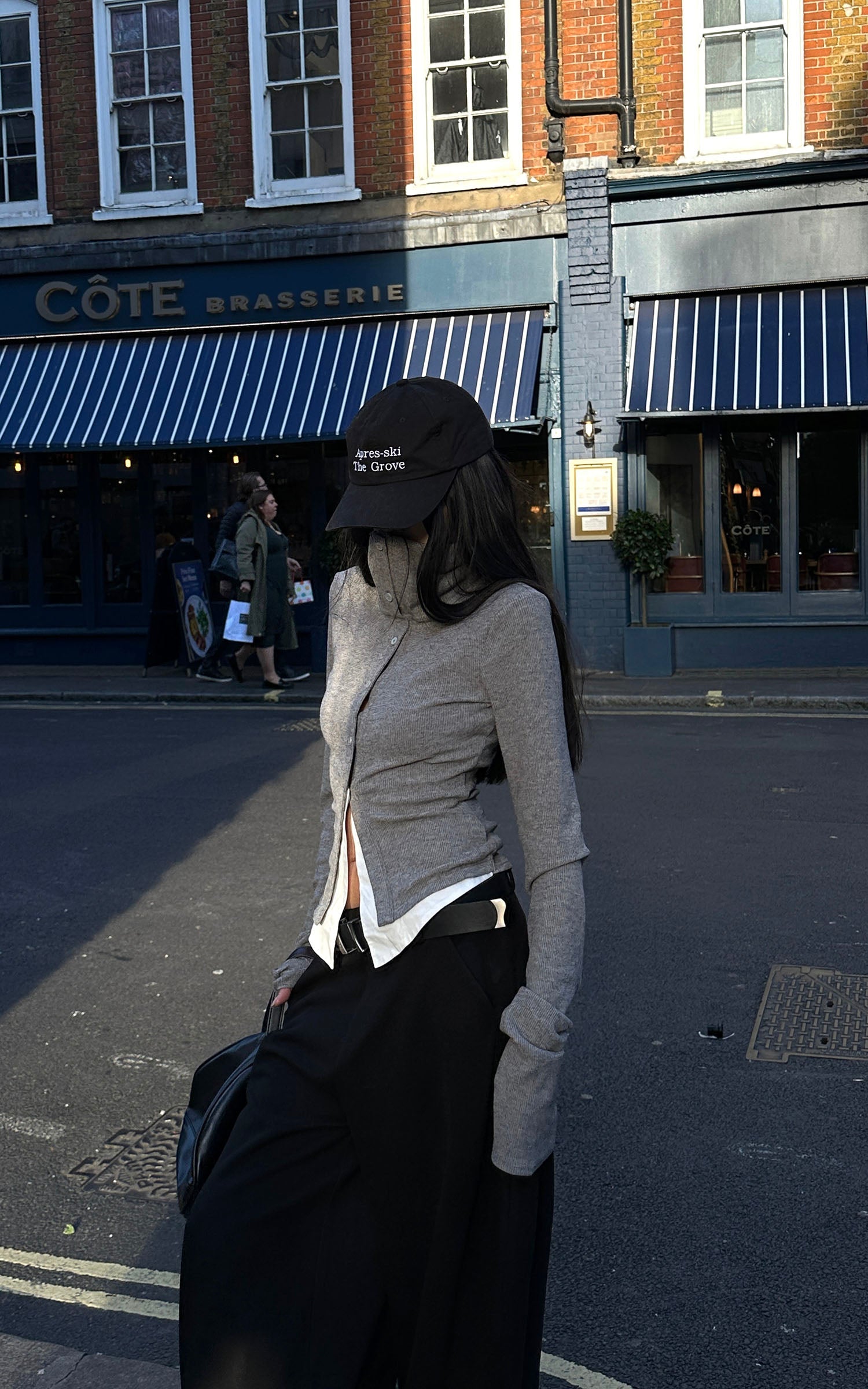 WARDEN EDGE High Neck Layered Effect Long-Sleeve Top