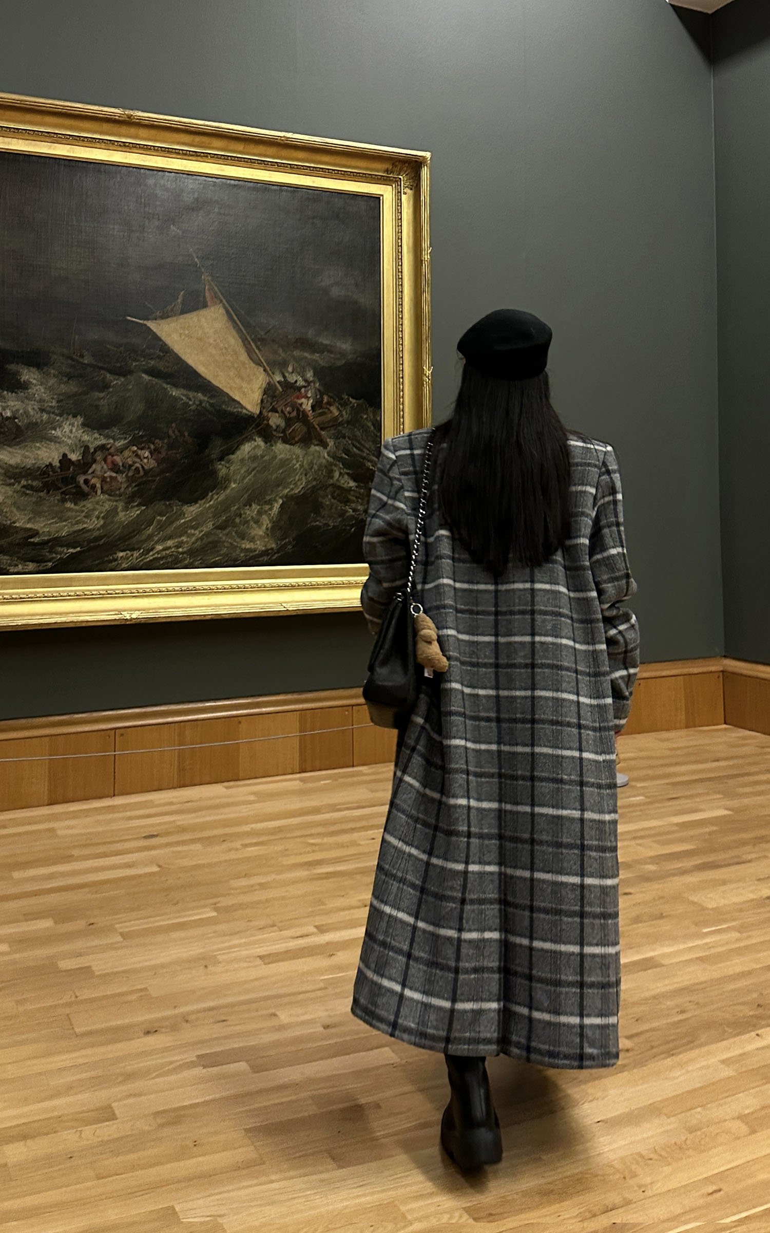 WARDEN EDGE Wool Plaid Overcoat