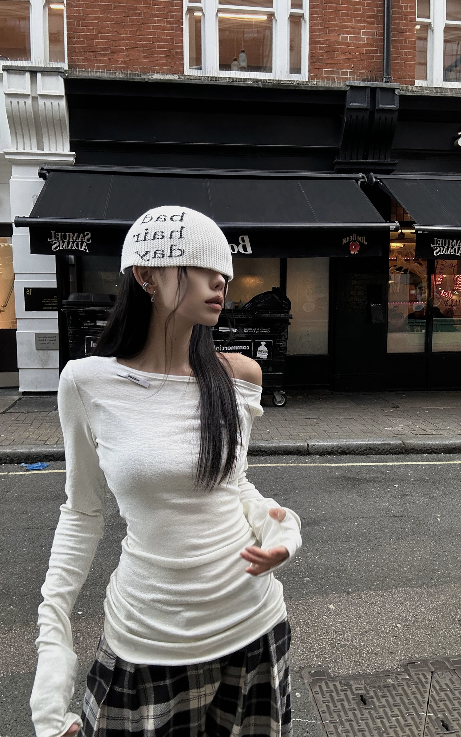 <tc>WARDEN EDGE</tc> T-shirt côtelé à épaules dénudées