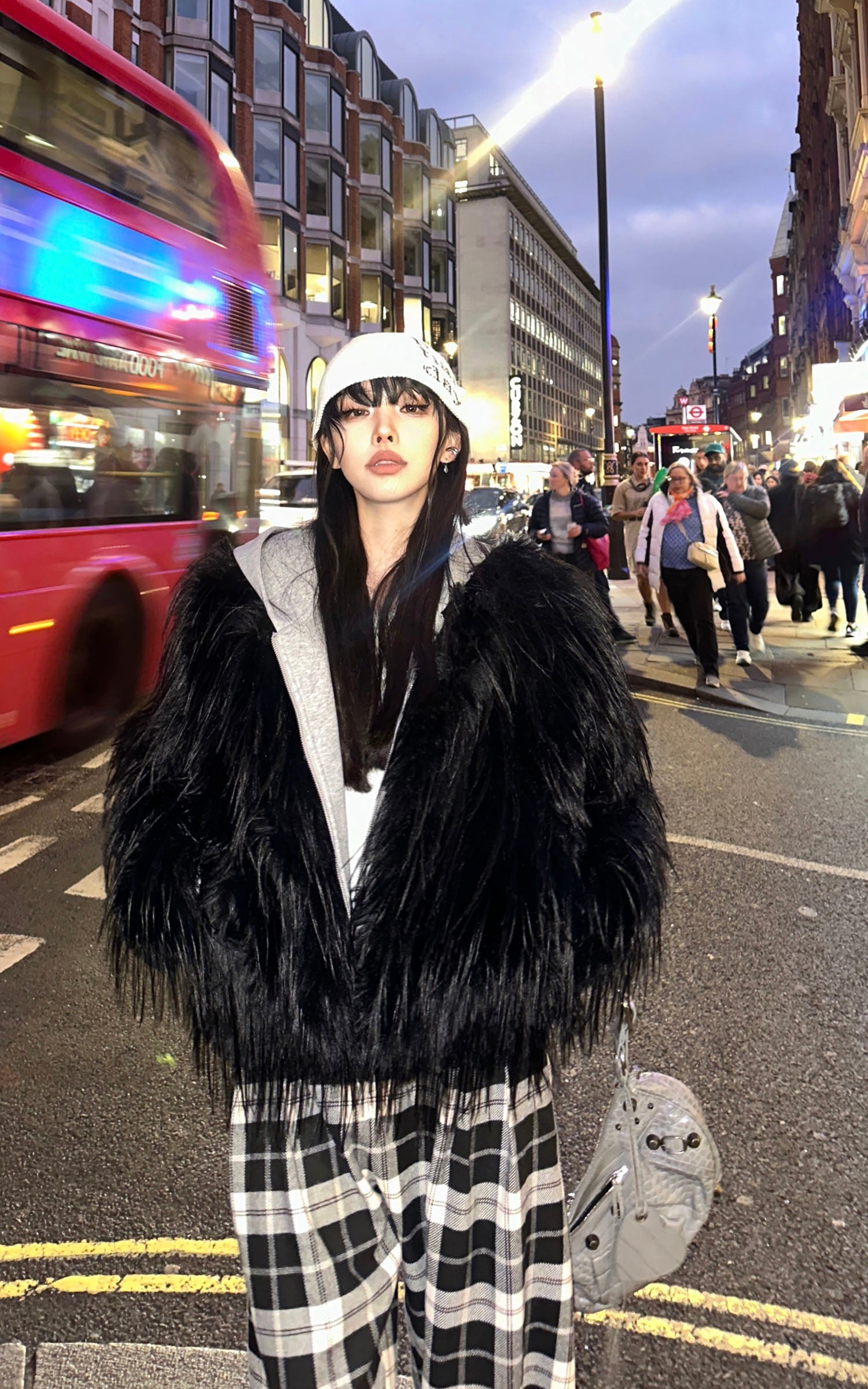 <tc>WARDEN EDGE</tc> Giacca a strati con pelliccia sintetica a contrasto