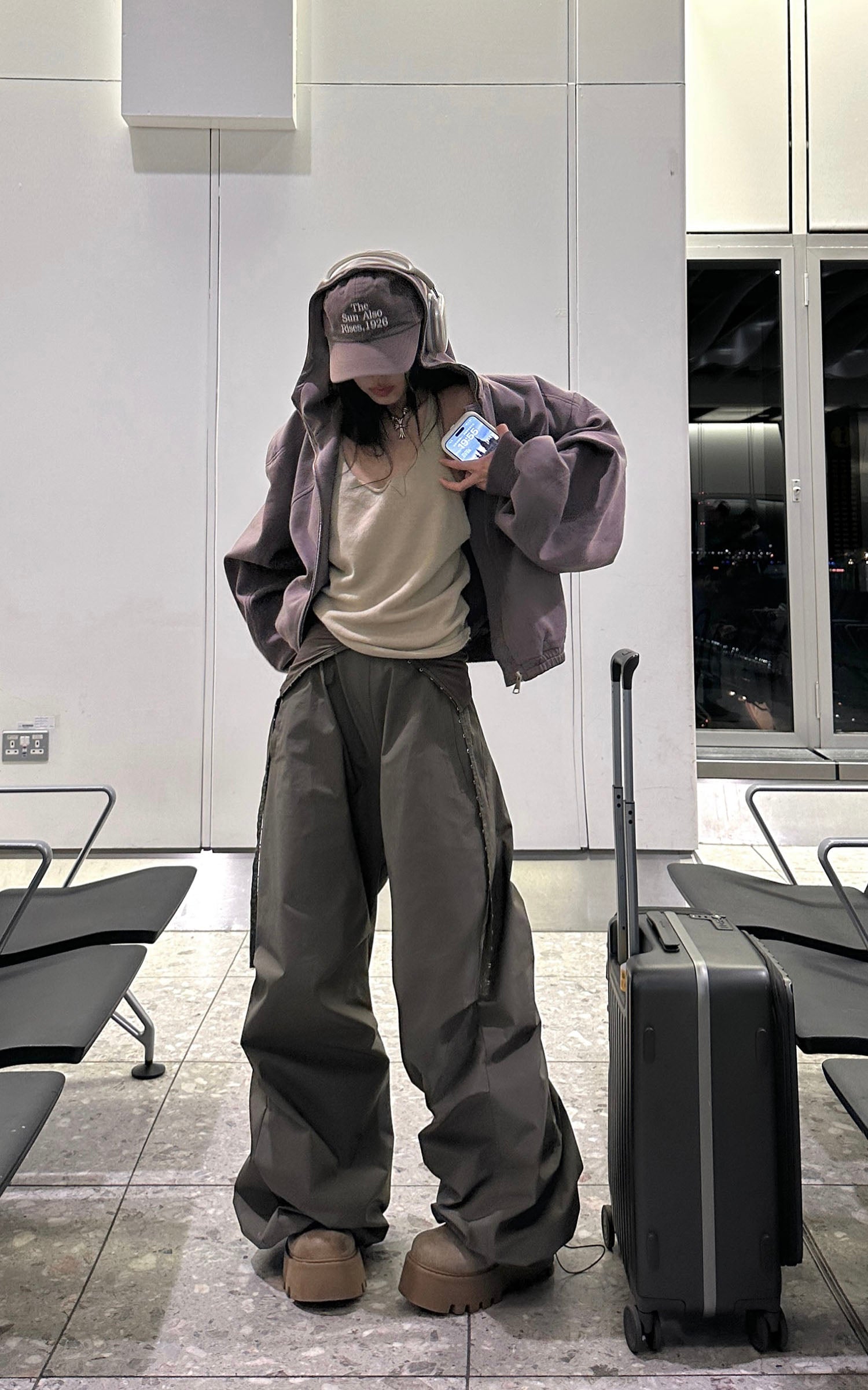 <tc>WARDEN EDGE</tc> パラトルーパー ドレープ ワイドレッグパンツ