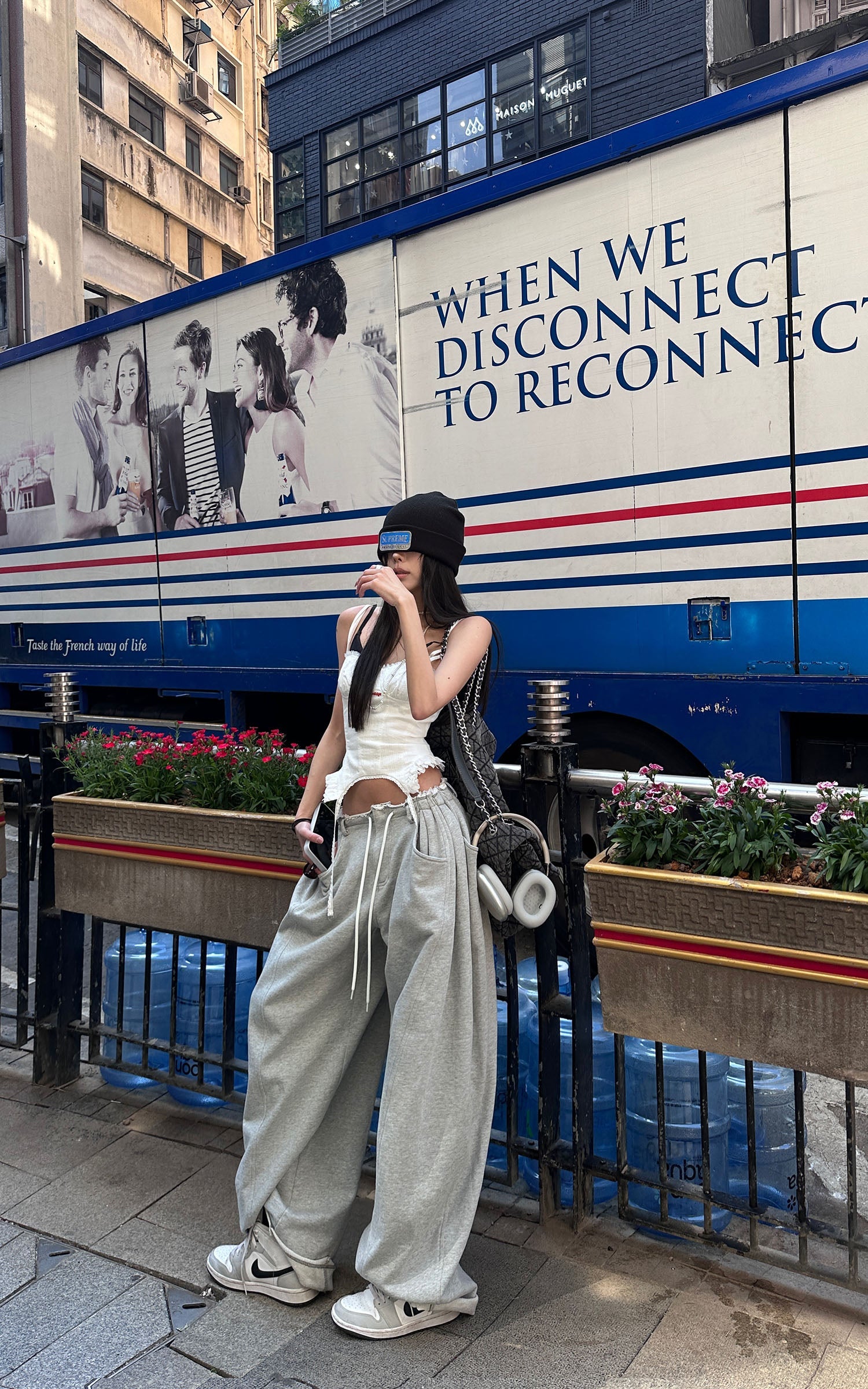 WARDEN EDGE Drawstring Casual Wide-Leg Sweatpants