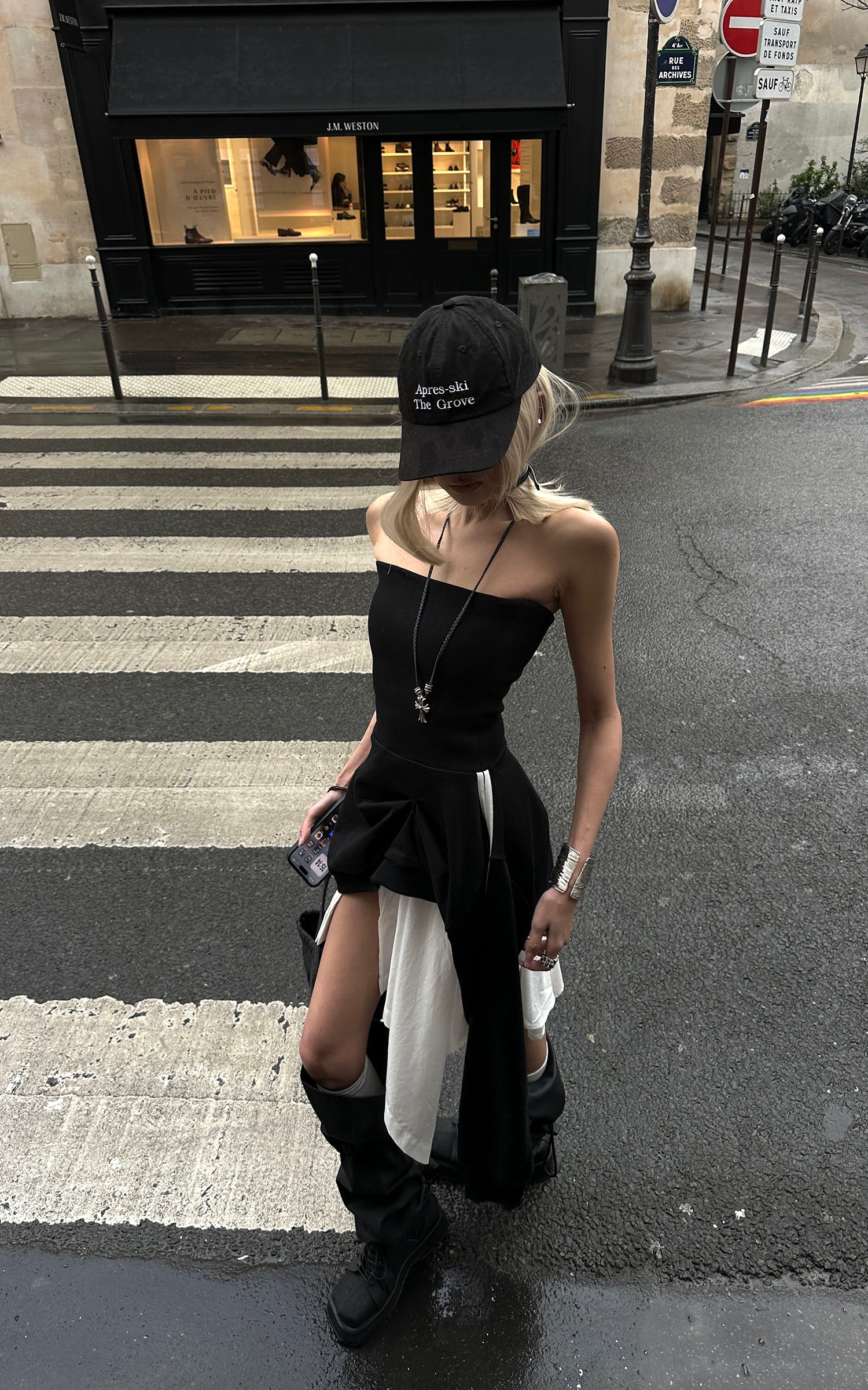 WARDEN EDGE Asymmetric Tube Dress