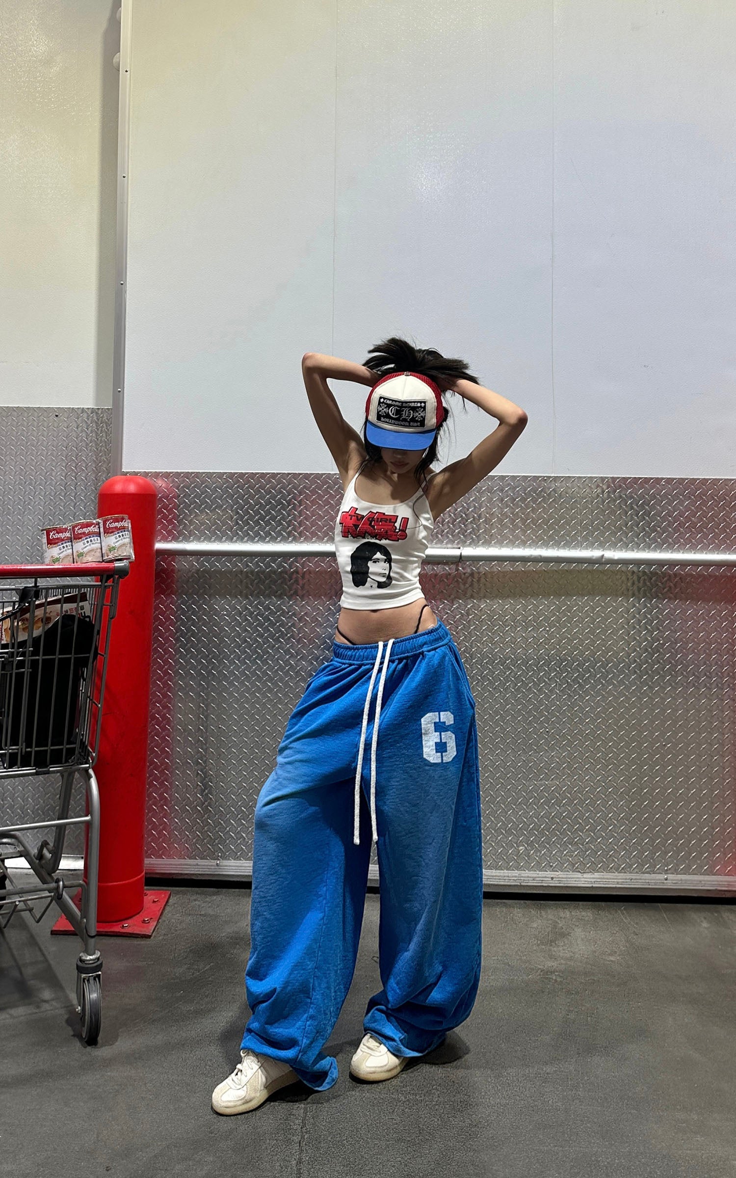 <tc>WARDEN EDGE</tc> オーバーサイズ ワイドレッグ スウェットパンツ