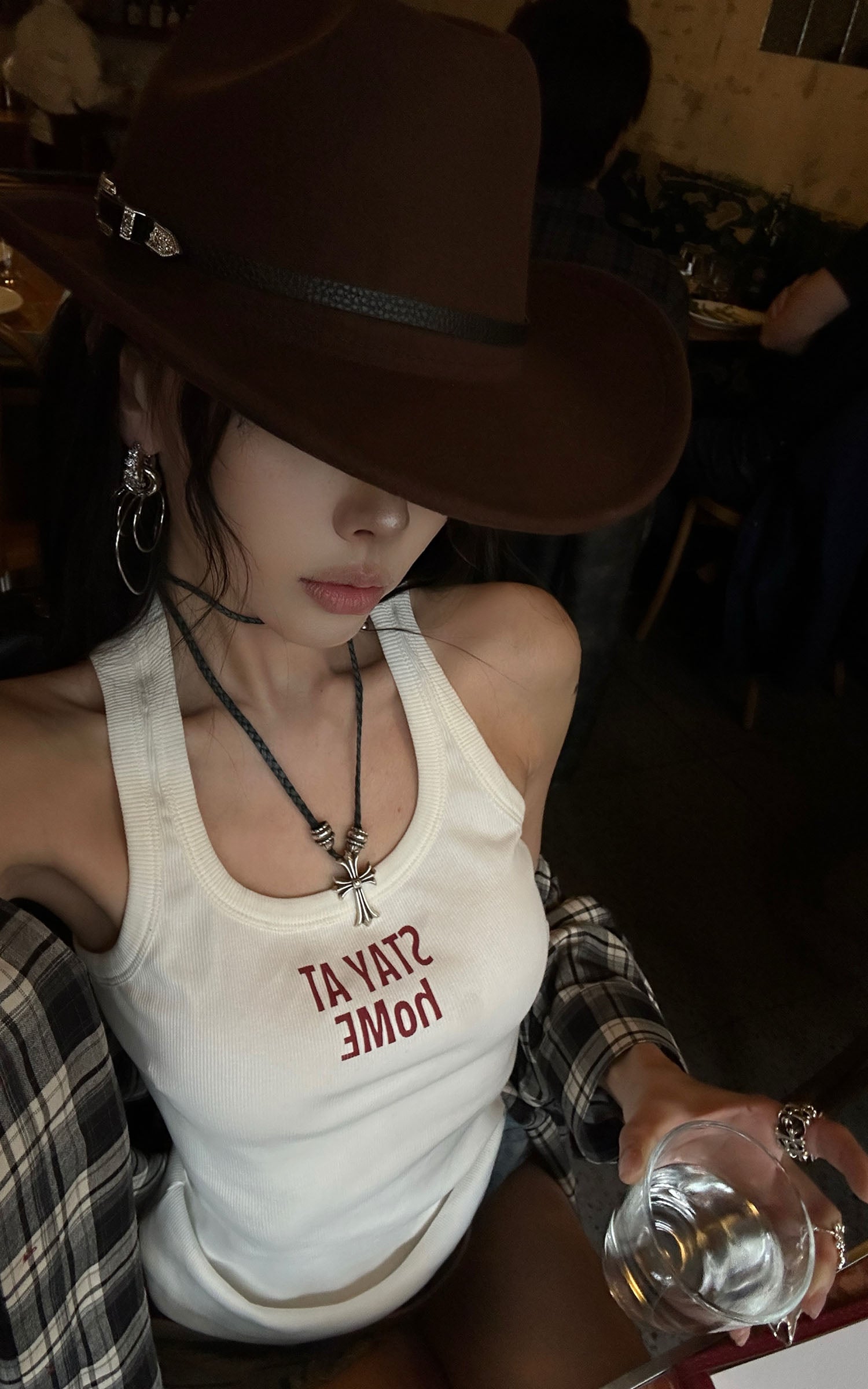 WARDEN EDGE Cropped Ribbed Tank Top