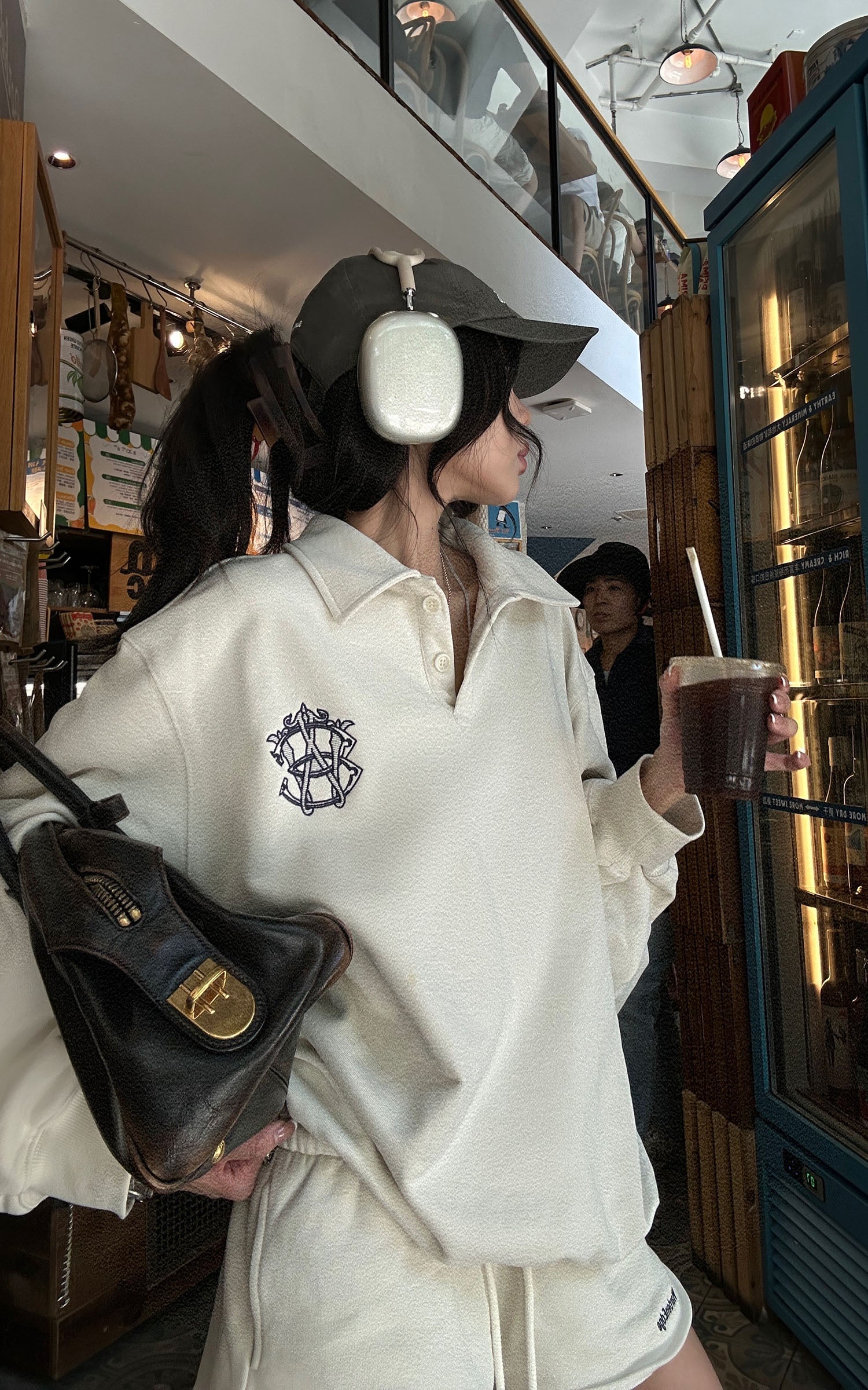 WARDEN EDGE Minimalist Ribbed Knit Lounge Set with Logo Embroidery