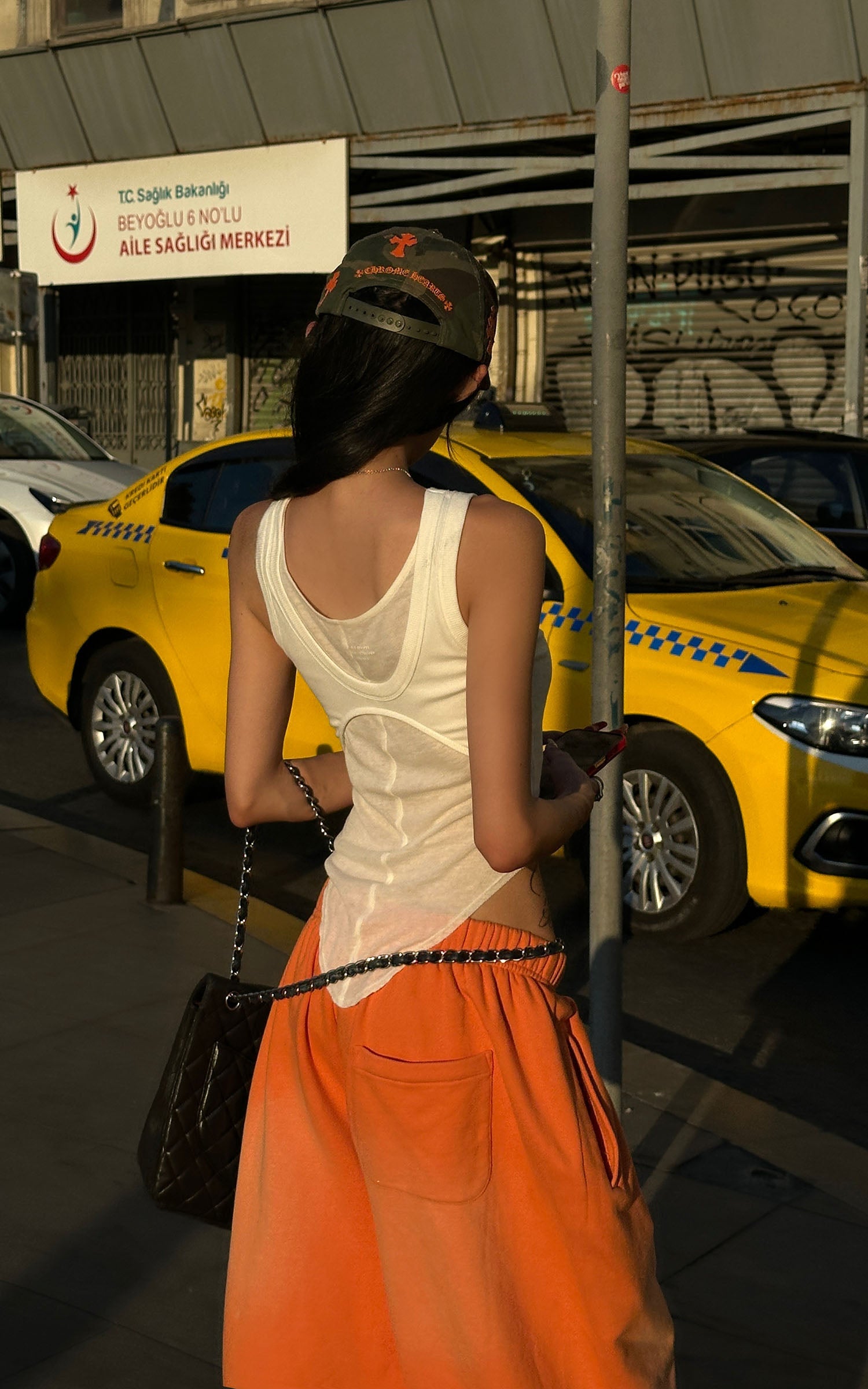 WARDEN EDGE Deconstructed Layered Tank Top with Cutout Back Design