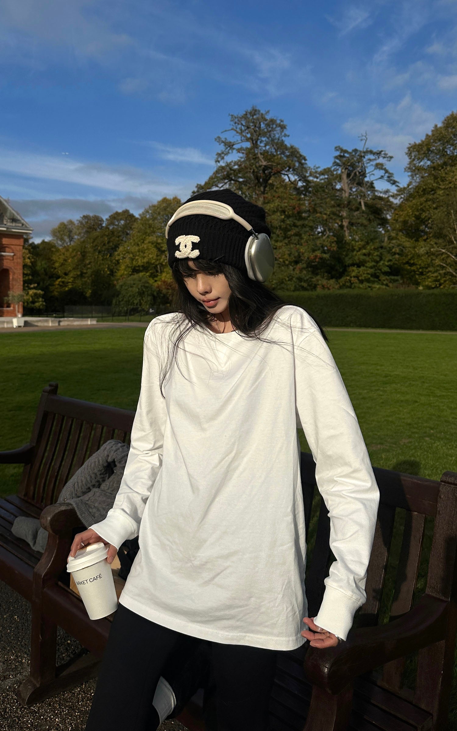 WARDEN EDGE Oversized Cotton Long Sleeve T-Shirt