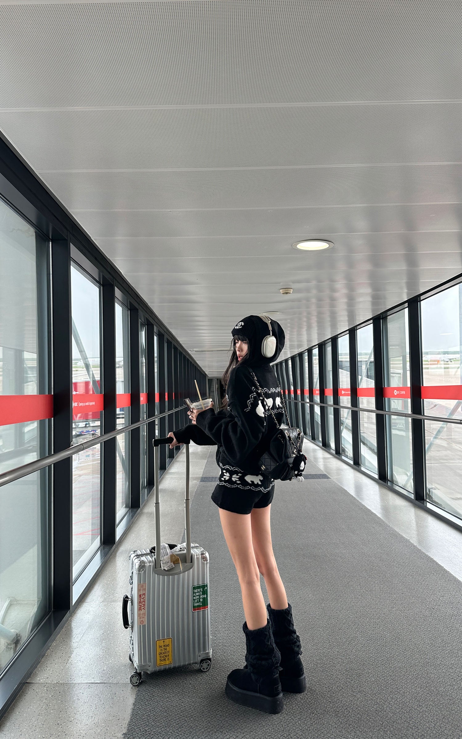 WARDEN EDGE Polar Knit Hoodie & Shorts Set