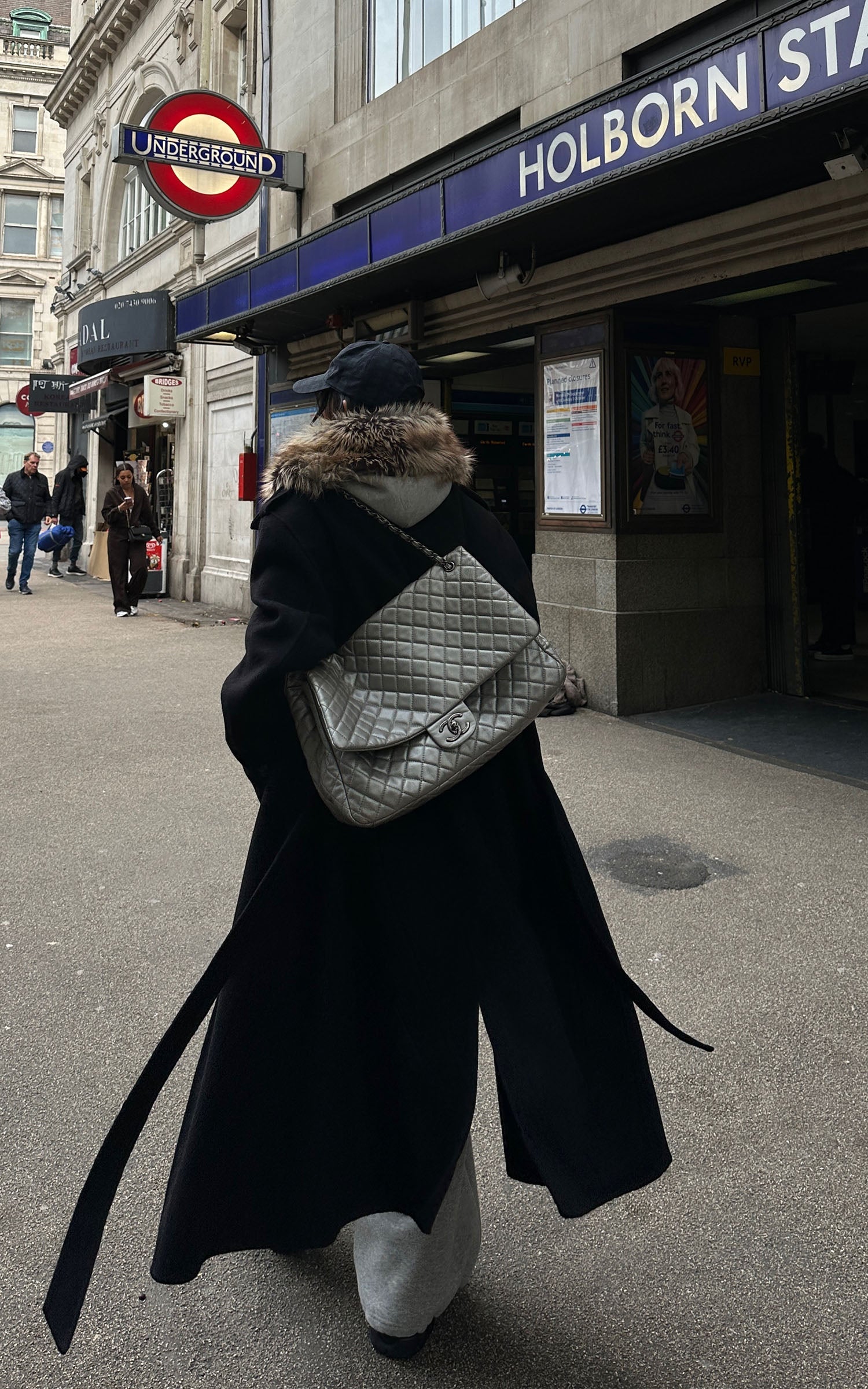 WARDEN EDGE Double Breasted Wool Coat with Belt