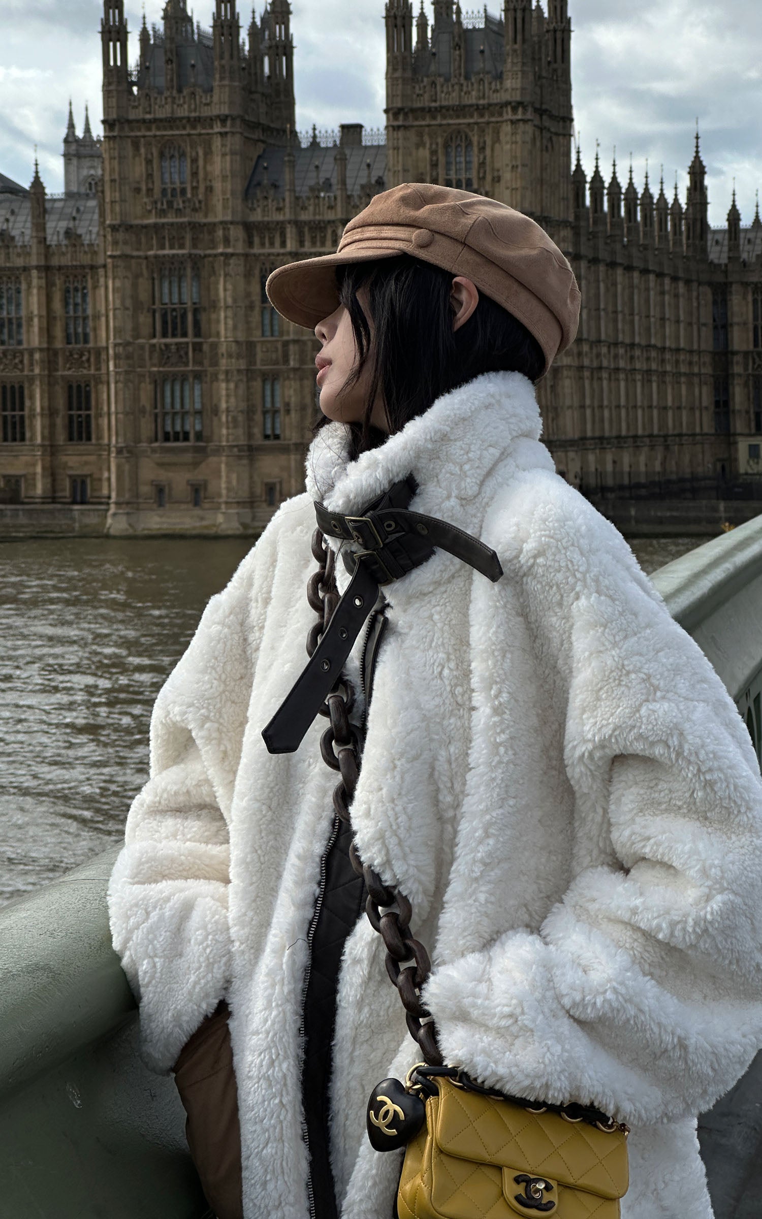 WARDEN EDGE Faux Shearling Leather-Trimmed Jacket