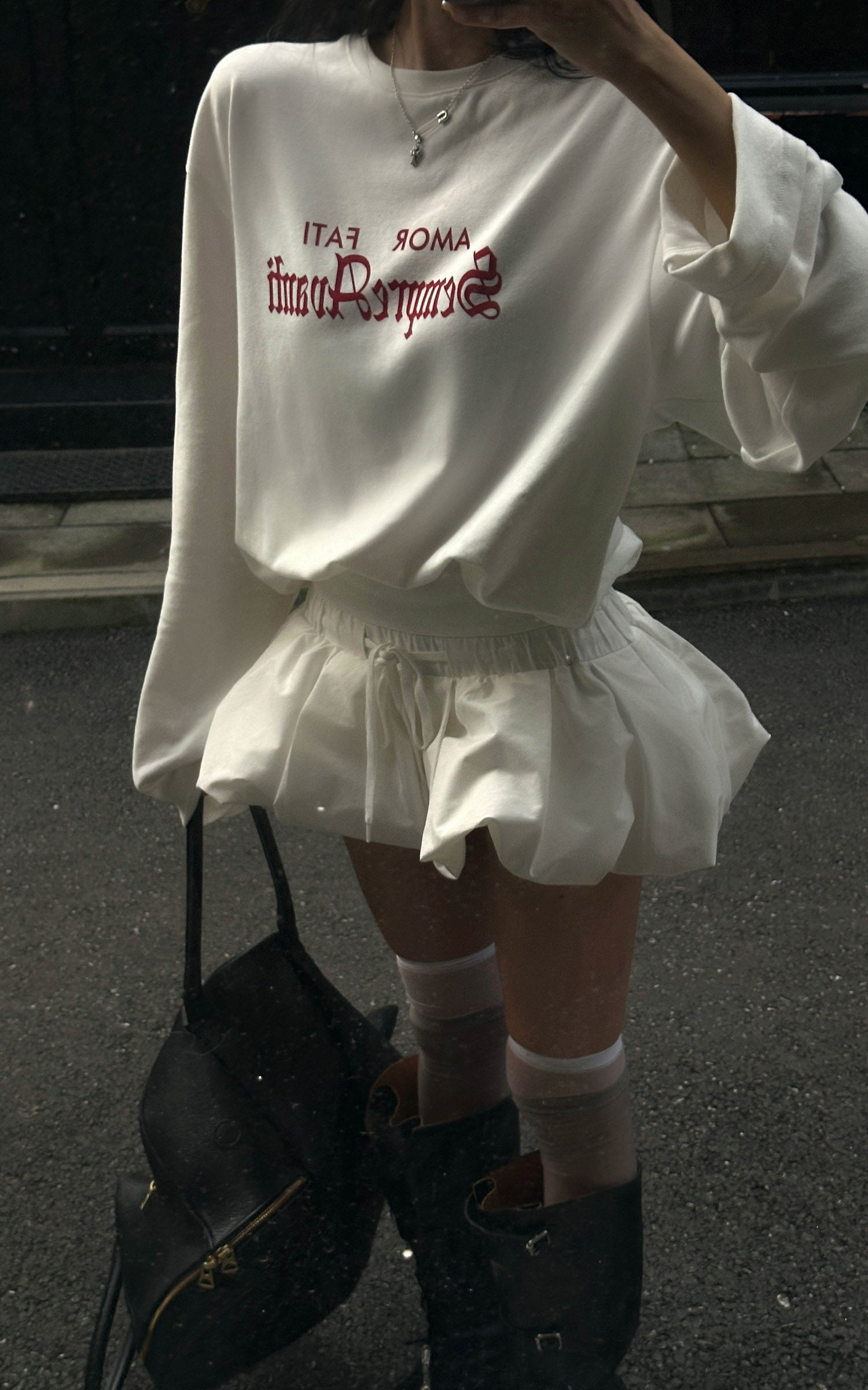 WARDEN EDGE Gothic Logo Long-Sleeve Tee