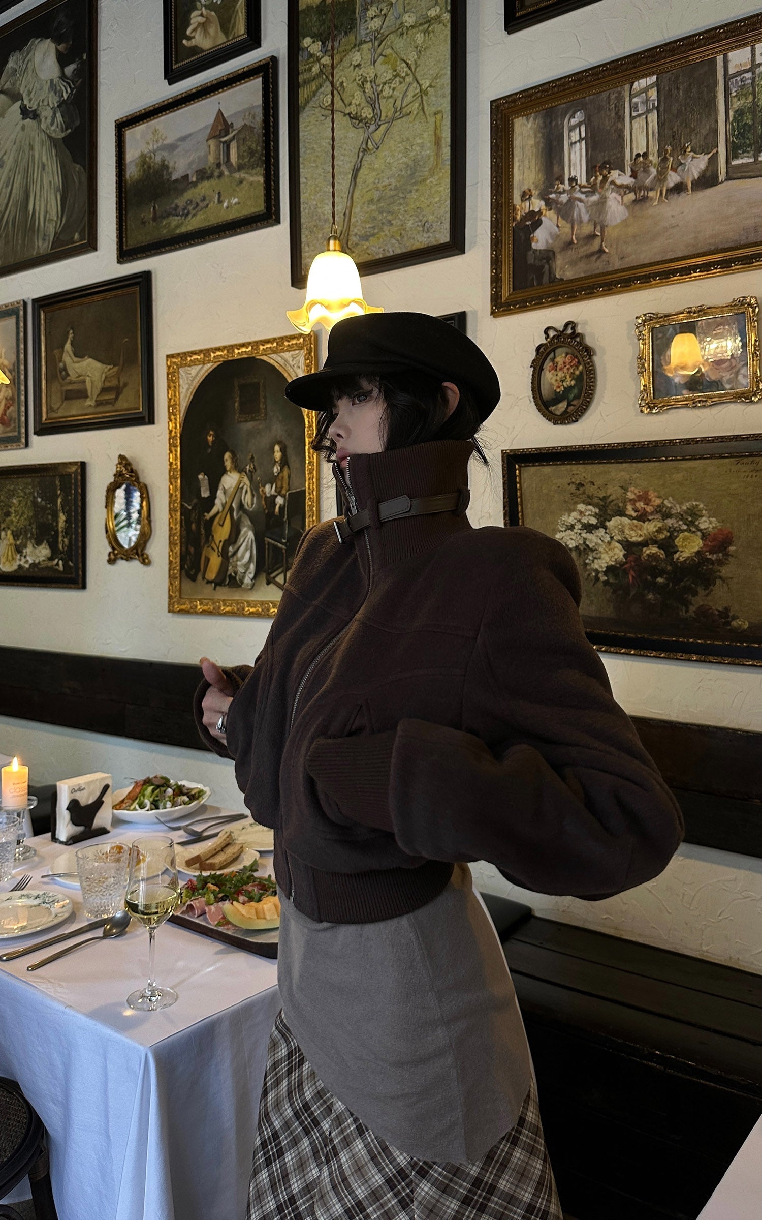 WARDEN EDGE Reversible High-Neck Jacket with Belt Detail