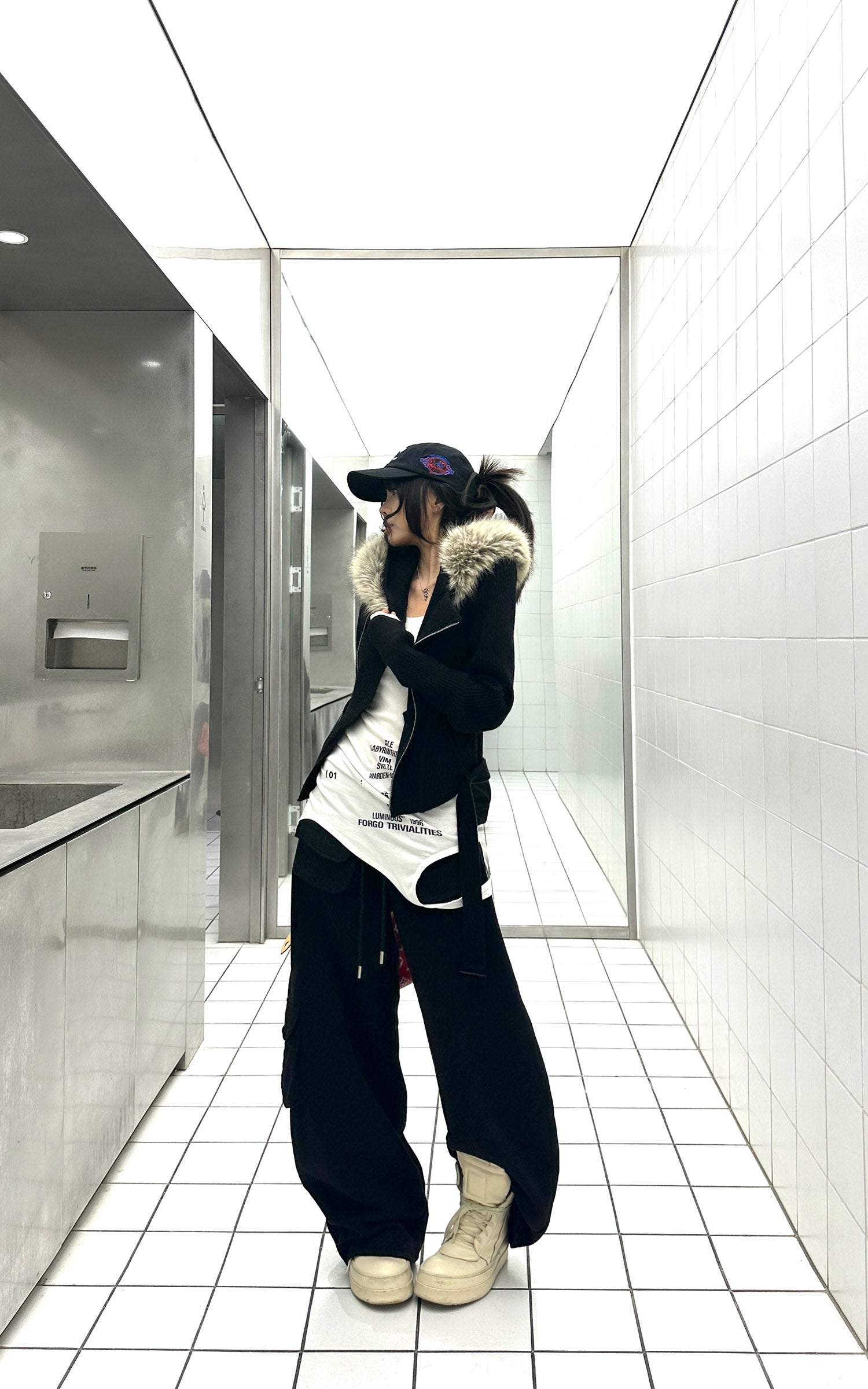 WARDEN EDGE Wide-Leg Utility Sweatpants