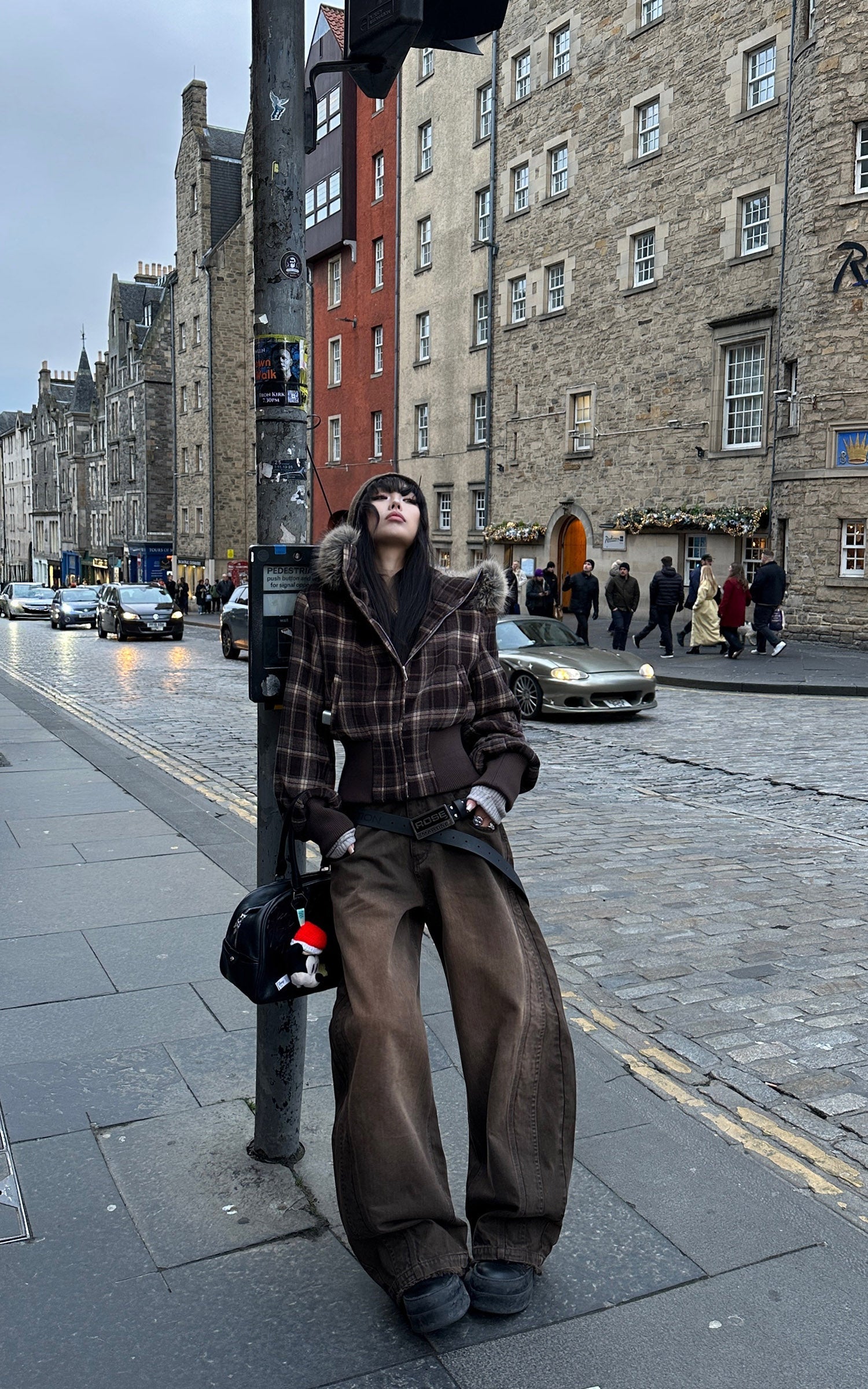 WARDEN EDGE Washed Wide Leg Trousers