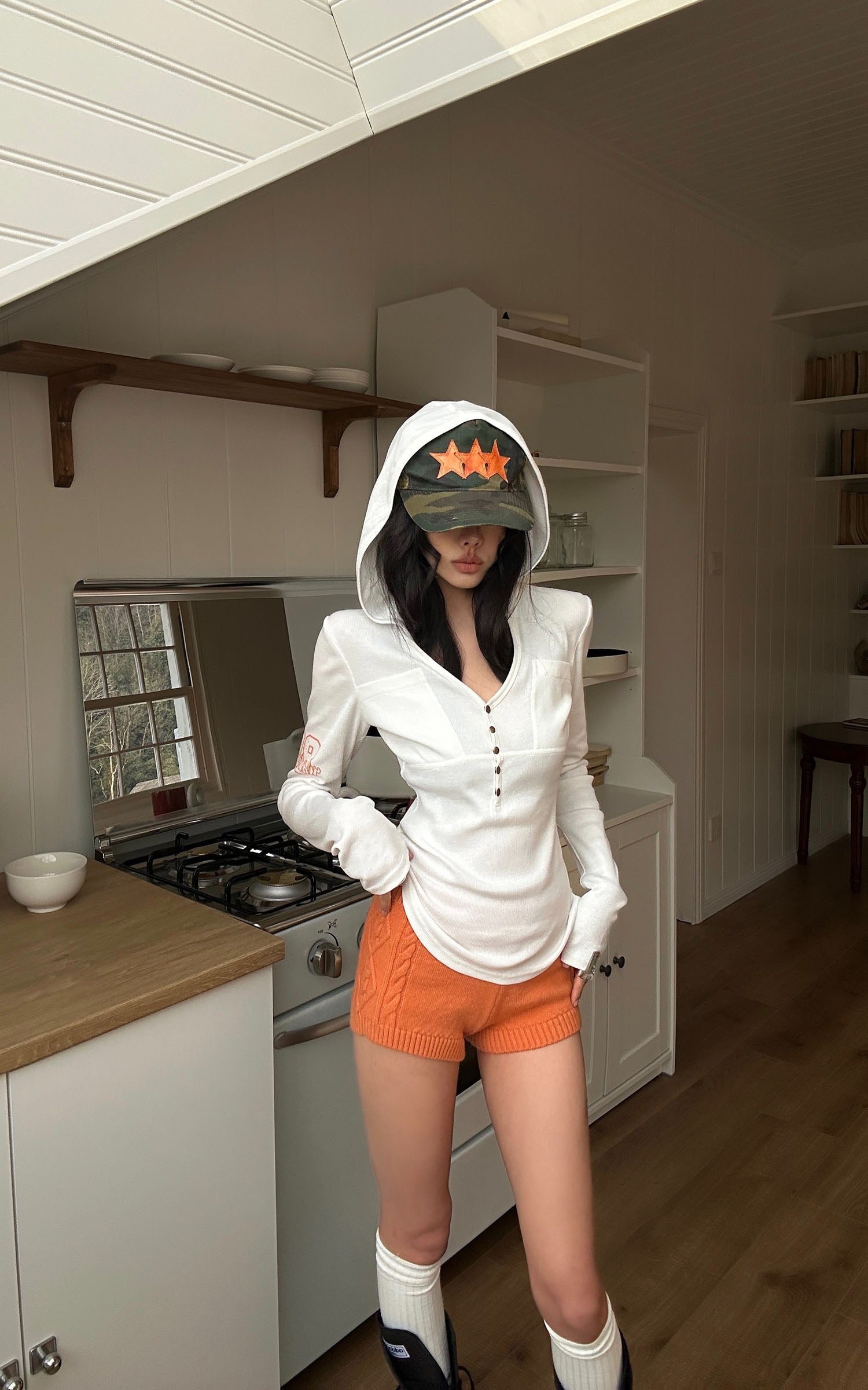 WARDEN EDGE Cable Knit Shorts