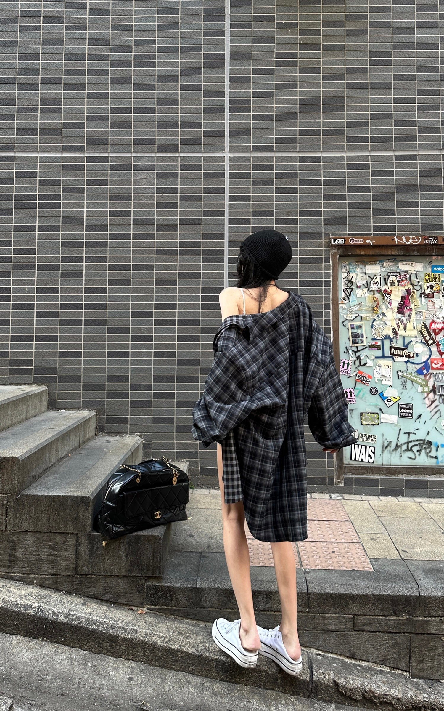 WARDEN EDGE Patchwork Plaid Relaxed-Fit Shirt