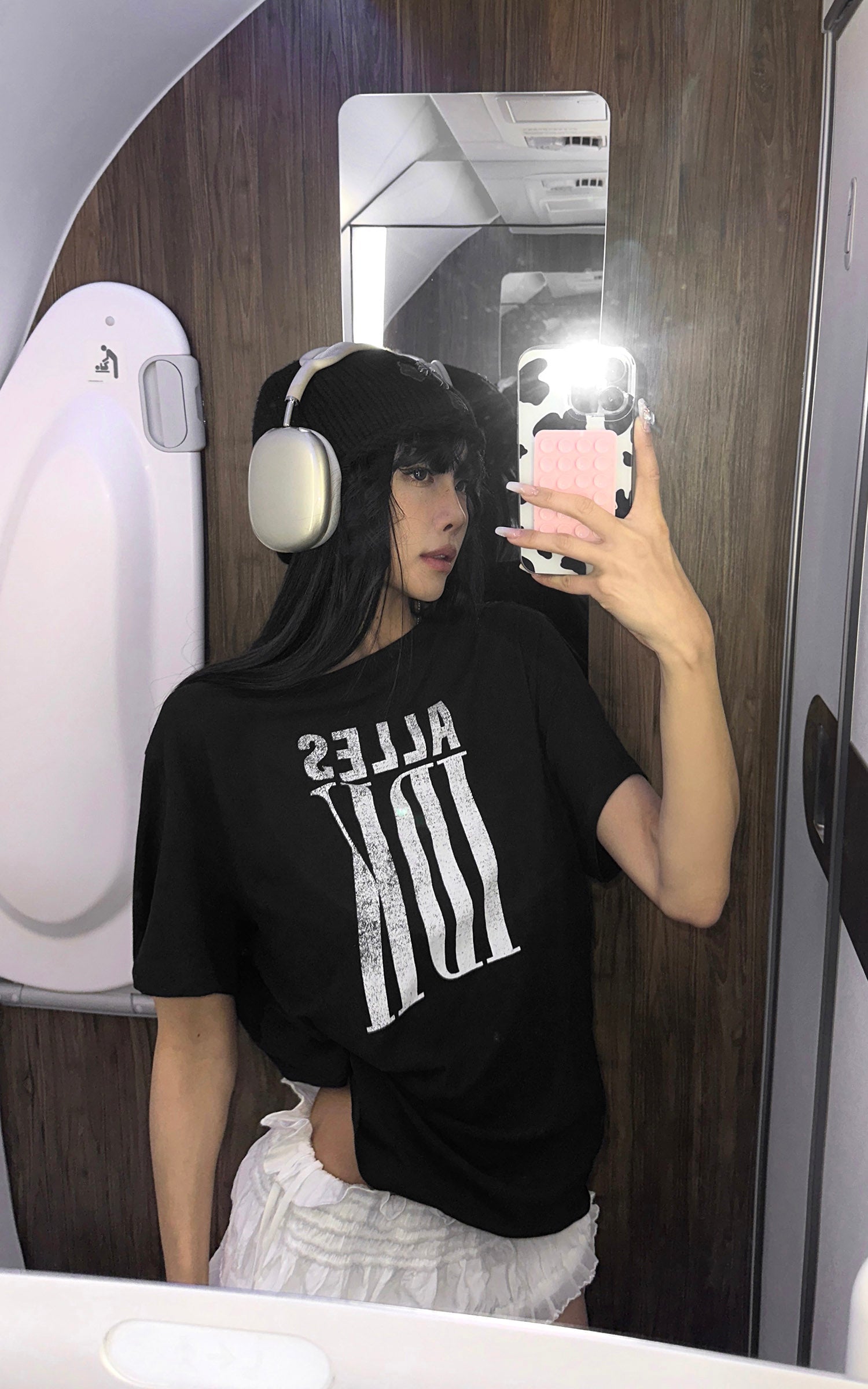 <tc>WARDEN EDGE</tc> Alles IDK T-Shirt Oversize con Grafica Effetto Usato