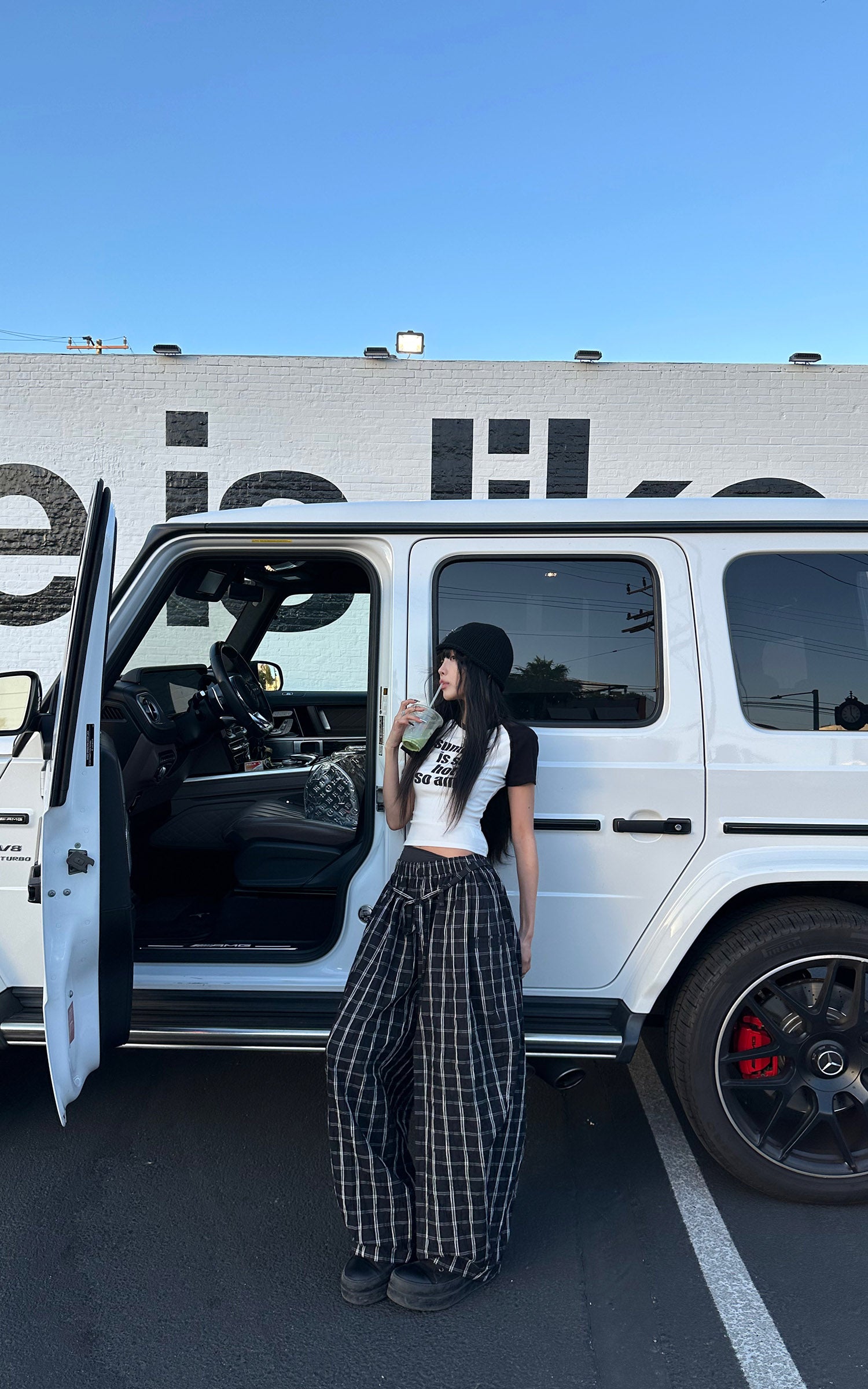 WARDEN EDGE Plaid Volume Balloon Pants