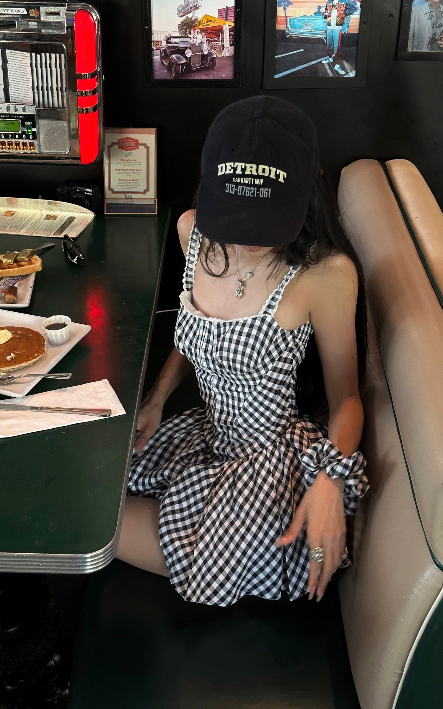 WARDEN EDGE Vintage Gingham Corset Bubble Mini Dress