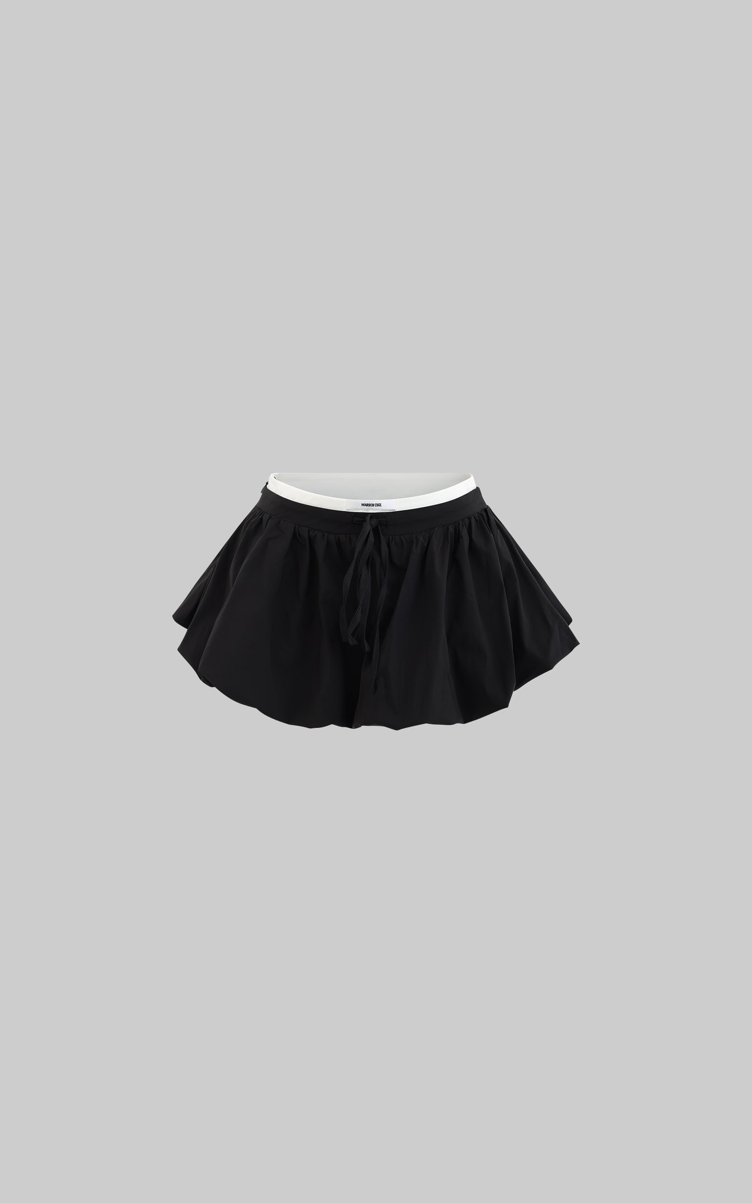 WARDEN EDGE ブラックミニスカート XS WARDEN EDGE Black Flower Bud Mini Skirt