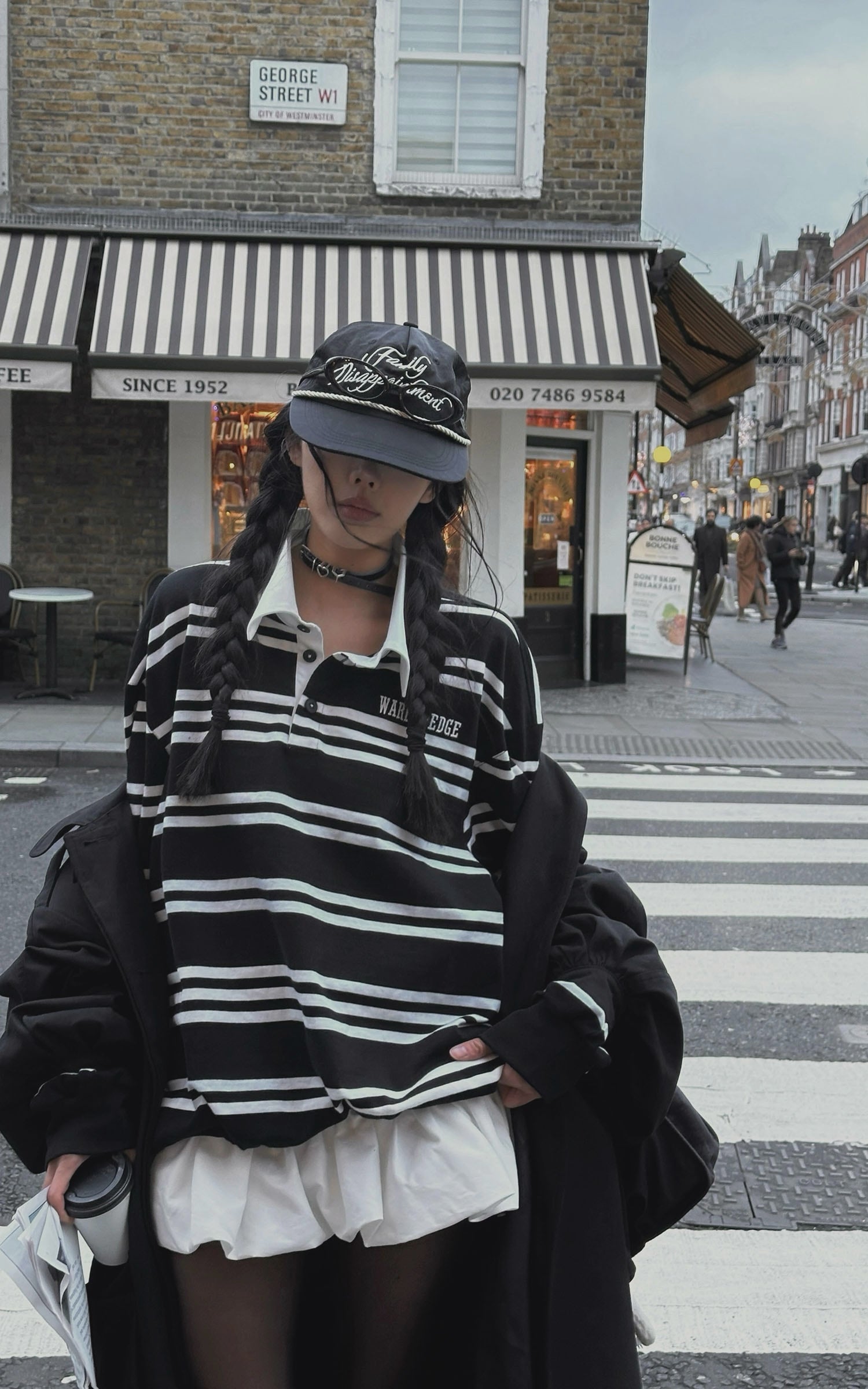 <tc>WARDEN EDGE</tc> Camiseta tipo polo de punto con rayas negras