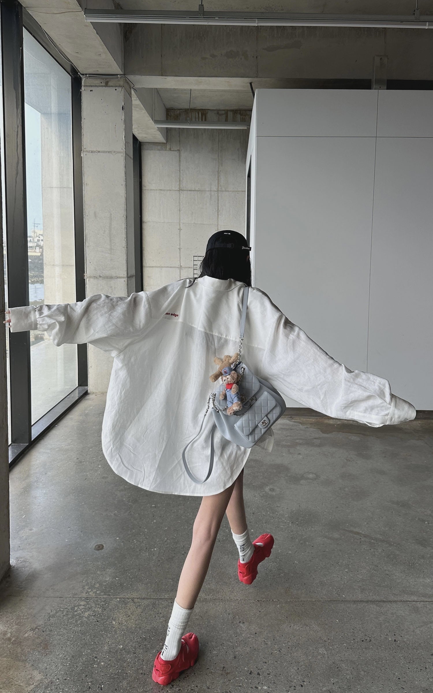 WARDEN EDGE Deconstructed Cut Long Sleeve Shirt